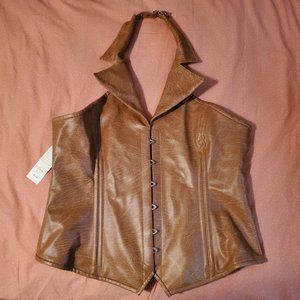 Top Drawer Daisy CorsetCosplayVest/Top Size 3X NWT